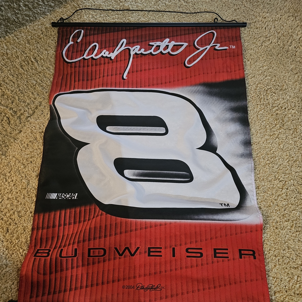 Budweiser Red and Black Racing Poster